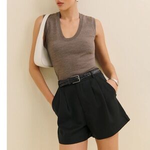 Reformation Mason Shorts in Black